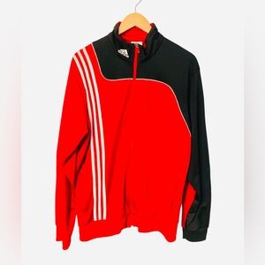 Men’s Adidas Red and Black Track Jacket